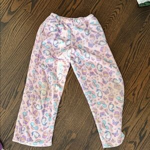 Adorable Pink Pajama Bottoms with Whimsical Print